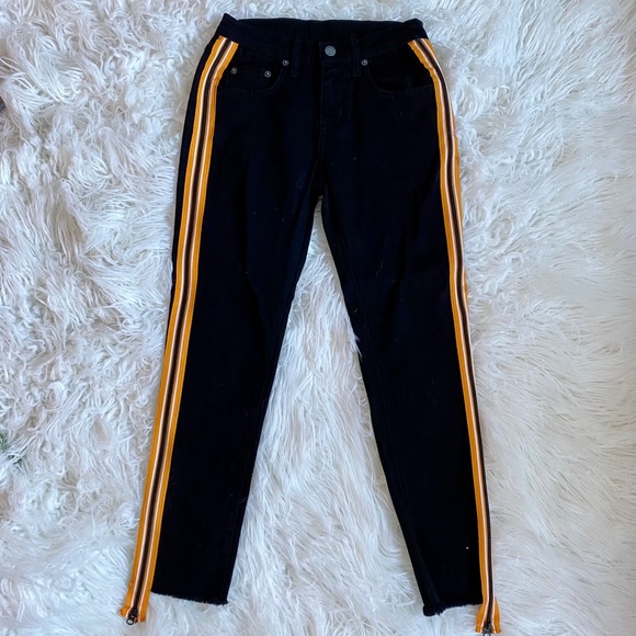 CARMAR Black & Orange Novelty Side Zip Mia Jean-24 - Picture 5 of 12